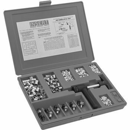 BSC PREFERRED Low-Profile Rivet Nut Assortment with 231 Pieces 91230A600